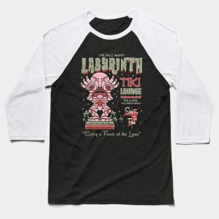 Labyrinth Tiki Lounge - Creepy Cute Hawaii Vacation Horror Baseball T-Shirt